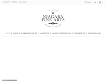 Tablet Screenshot of niagarafinearts.com